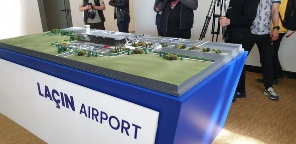 Laçındakı Beynəlxalq Aeroportun maketinin görüntüləri yayıldı — FOTOLAR