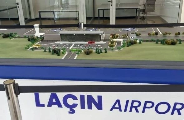 Laçındakı Beynəlxalq Aeroportun maketinin görüntüləri yayıldı — FOTOLAR