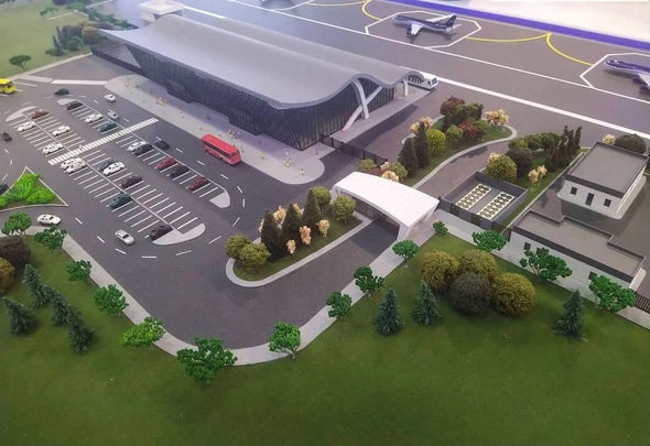 Laçındakı Beynəlxalq Aeroportun maketinin görüntüləri yayıldı — FOTOLAR