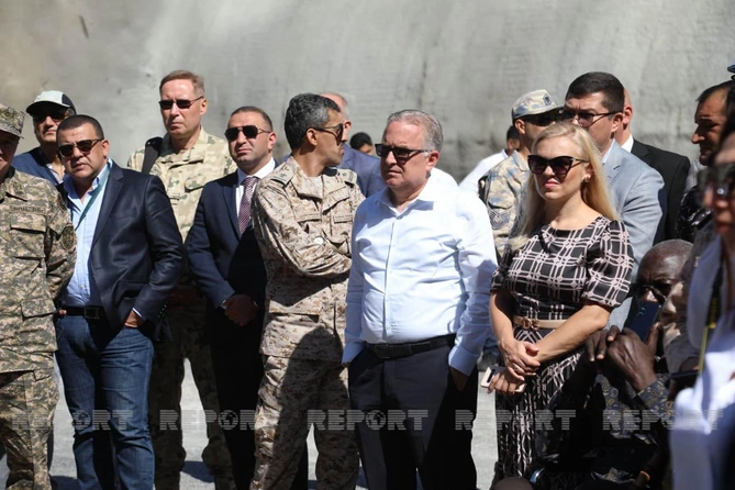 Xarici diplomatlar Əhmədbəyli-Füzuli-Şuşa avtomobil yolunda görülən işlərlə tanış oldu — FOTOLAR