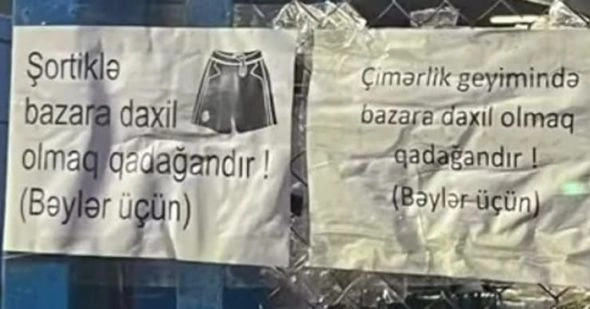 “Meyvəli bazarı”nda şort QADAĞASI: “Hamının anası-bacısı var”