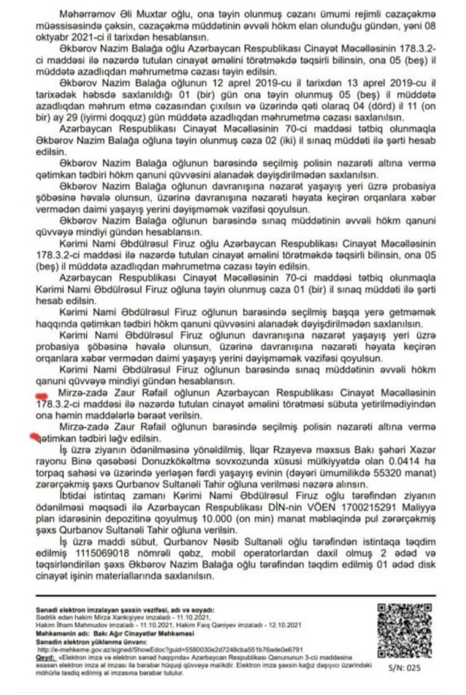Jurnalistin ailəsi Prezidentə müraciət etdi: “Hakim jurnalisti şərləyib”
