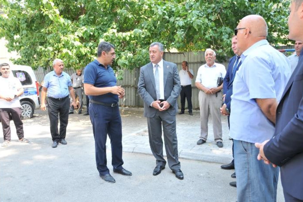 Xırdalanda partlayış olan binanın sakinləri ilə görüş keçirildi — FOTOLAR