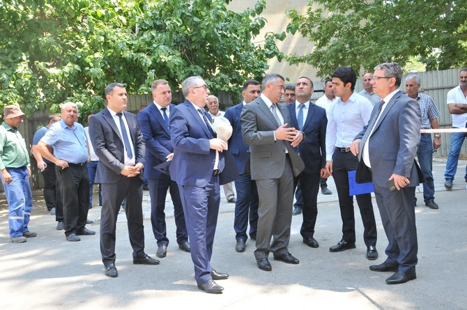 Xırdalanda partlayış olan binanın sakinləri ilə görüş keçirildi — FOTOLAR