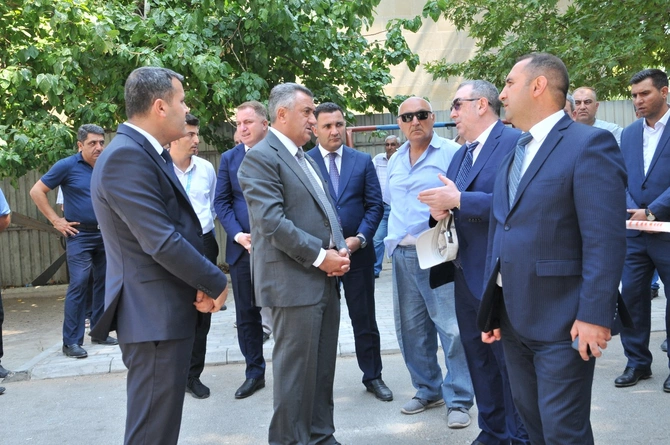 Xırdalanda partlayış olan binanın sakinləri ilə görüş keçirildi — FOTOLAR