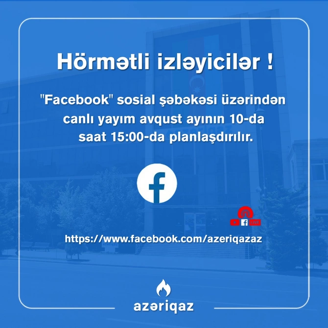 “Azəriqaz” canlı yayım planlaşdırır — FOTO “Azəriqaz” canlı yayım planlaşdırır — FOTO
