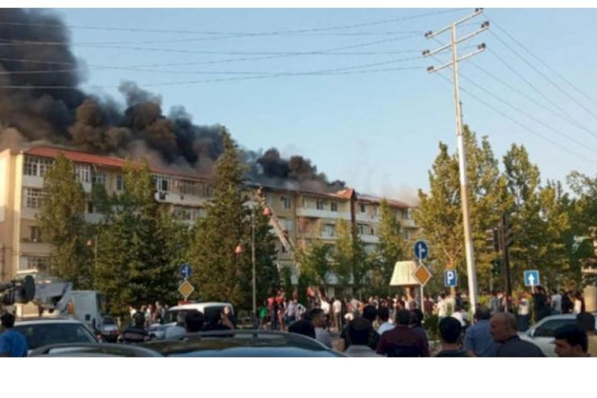 Yevlaxda baş verən yanğınla bağlı TƏBİB məlumat yaydı
