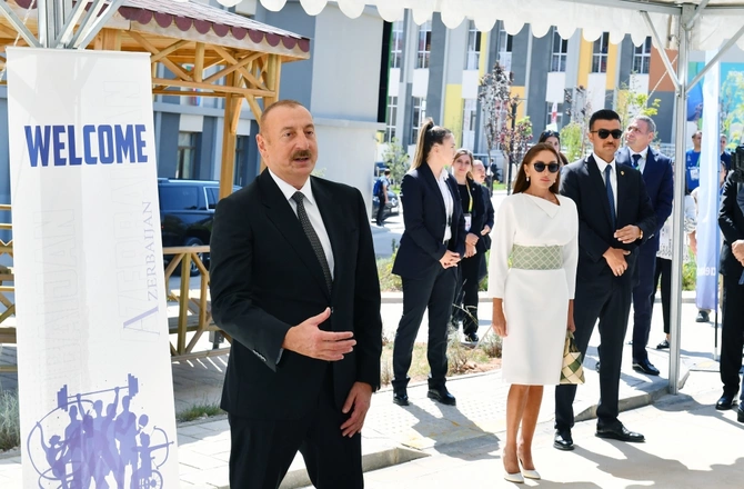 İlham Əliyev və Mehriban Əliyeva Konyada azərbaycanlı idmançılarla görüşdü — YENİLƏNİB