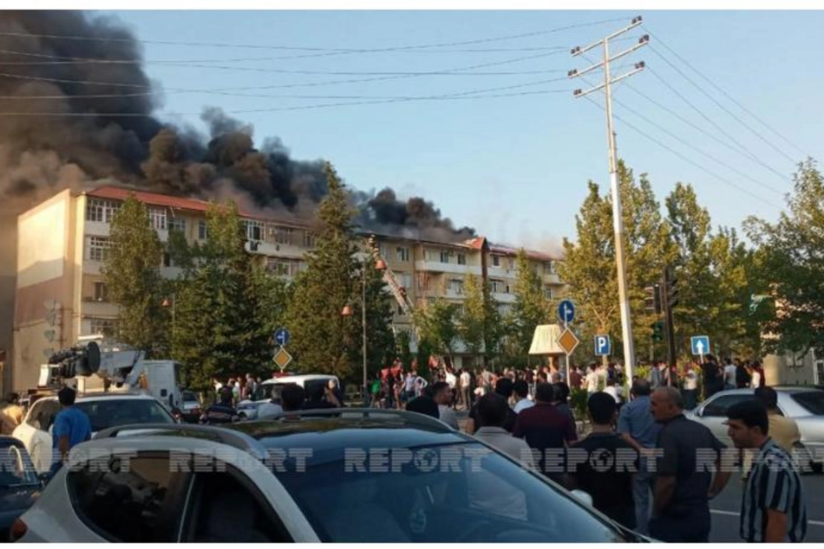 Yevlaxda yaşayış binasındakı yanğın söndürüldü — YENİLƏNDİ