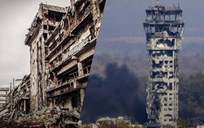 Donetsk hava limanı Ukraynanın nəzarətində — FOTOLAR Donetsk hava limanı Ukraynanın nəzarətində — FOTOLAR