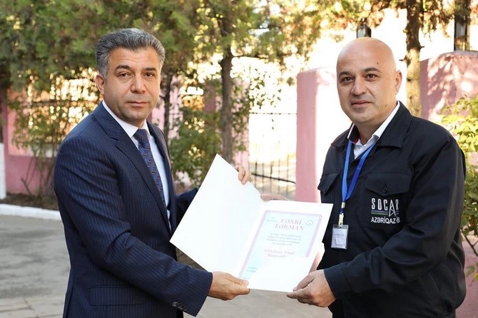 Birliyin 13 əməkdaşı nümunəvi əmək fəaliyyətinə görə təltif edildi — FOTOLAR