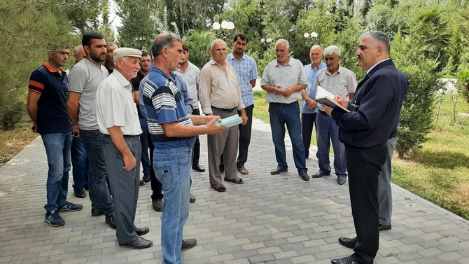 “Səyyar qəbul otağı” bu dəfə Sabirabad sakinlərinin ixtiyarına verildi — FOTOLAR