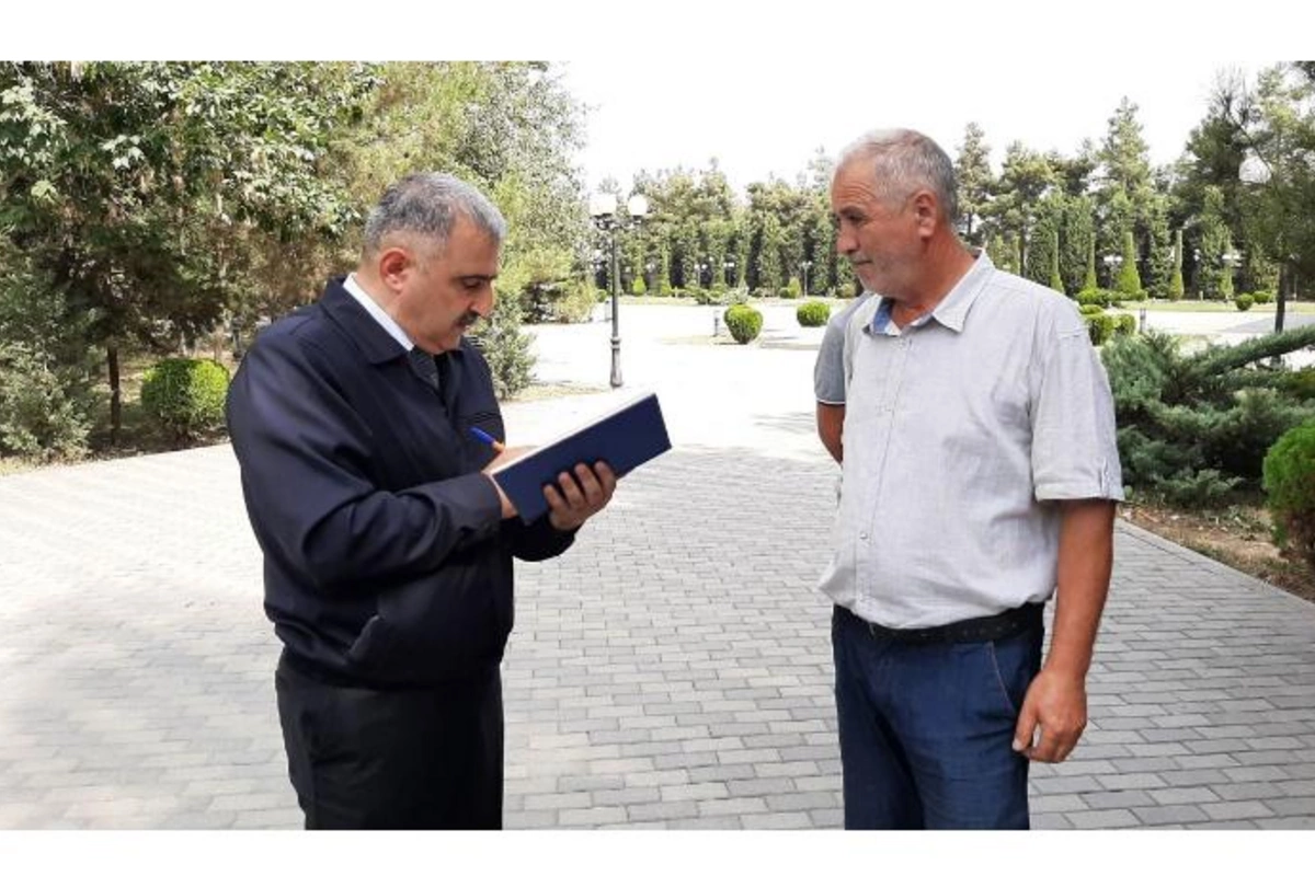 “Səyyar qəbul otağı” bu dəfə Sabirabad sakinlərinin ixtiyarına verildi — FOTOLAR