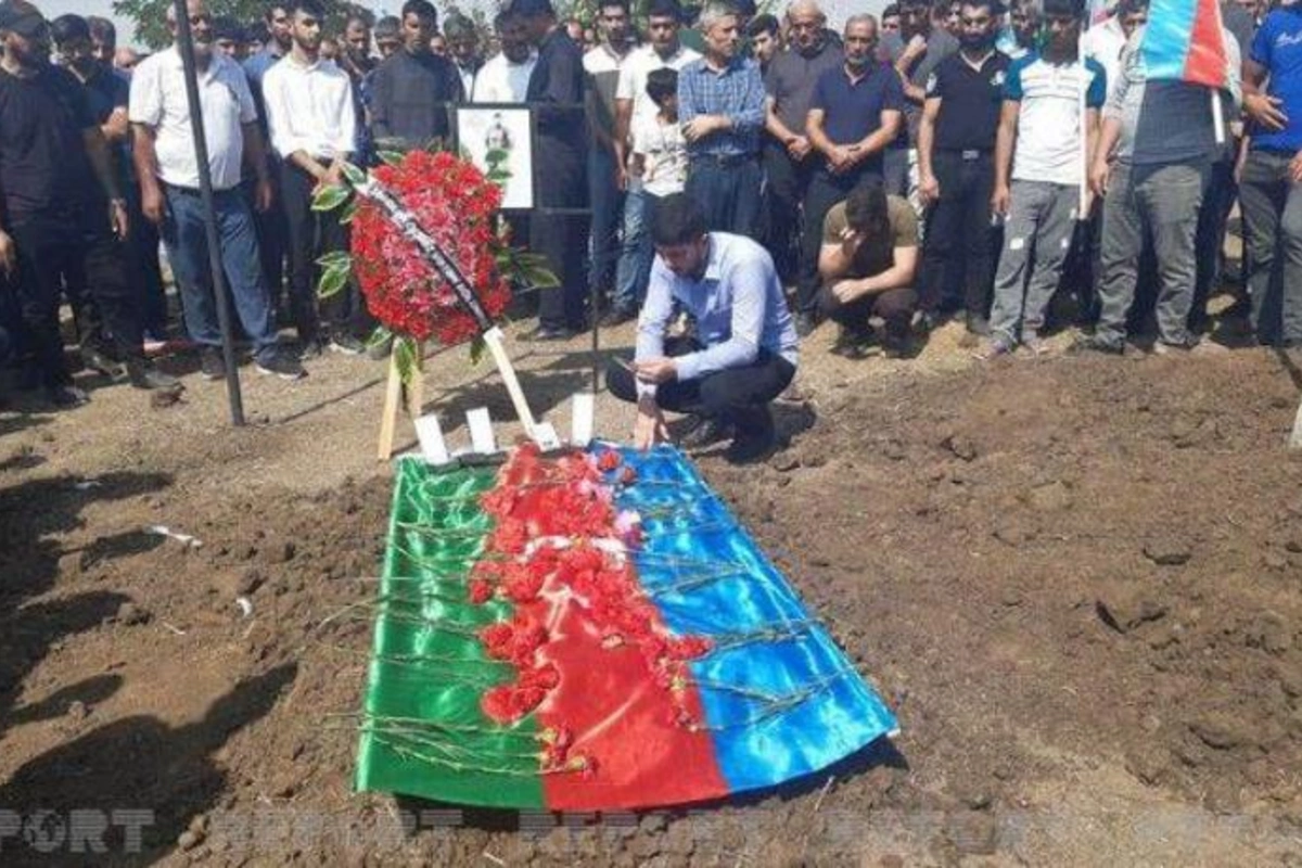Nişanlı olan şəhidimiz dəfn edildi — FOTO