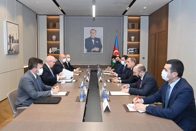 Ceyhun Bayramov ABŞ Dövlət Departamentinin müşaviri ilə görüşüb — FOTO Ceyhun Bayramov ABŞ Dövlət Departamentinin müşaviri ilə görüşüb — FOTO