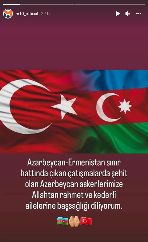 Mesut Özildən Azərbaycana dəstək — FOTO Mesut Özildən Azərbaycana dəstək — FOTO