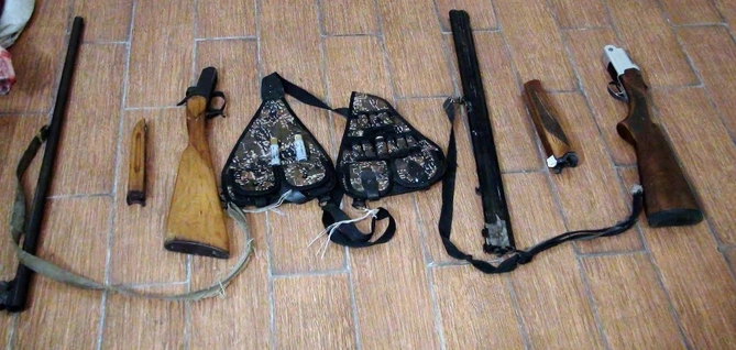 Zaqatalada qanunsuz ov edən qohumlar saxlanılıb — FOTO Zaqatalada qanunsuz ov edən qohumlar saxlanılıb — FOTO