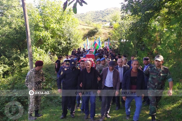 Qusarda şəhid Şair Heydərov dəfn edilib — FOTOLAR Qusarda şəhid Şair Heydərov dəfn edilib — FOTOLAR