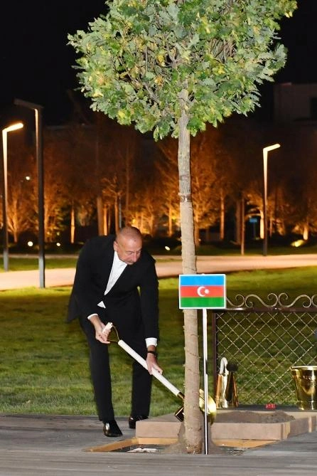 Dövlət başçıları Səmərqənddə ağac əkdilər — FOTO Dövlət başçıları Səmərqənddə ağac əkdilər — FOTO