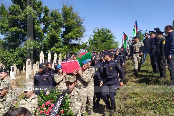 Qusarda şəhid Şair Heydərov dəfn edilib — FOTOLAR Qusarda şəhid Şair Heydərov dəfn edilib — FOTOLAR