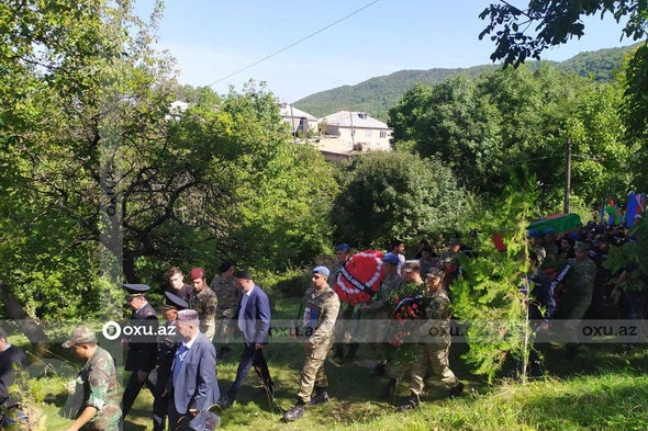 Qusarda şəhid Şair Heydərov dəfn edilib — FOTOLAR Qusarda şəhid Şair Heydərov dəfn edilib — FOTOLAR