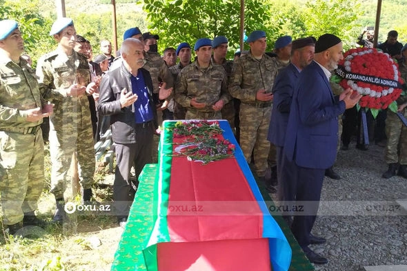 Qusarda şəhid Şair Heydərov dəfn edilib — FOTOLAR Qusarda şəhid Şair Heydərov dəfn edilib — FOTOLAR