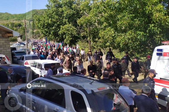 Qusarda şəhid Şair Heydərov dəfn edilib — FOTOLAR Qusarda şəhid Şair Heydərov dəfn edilib — FOTOLAR