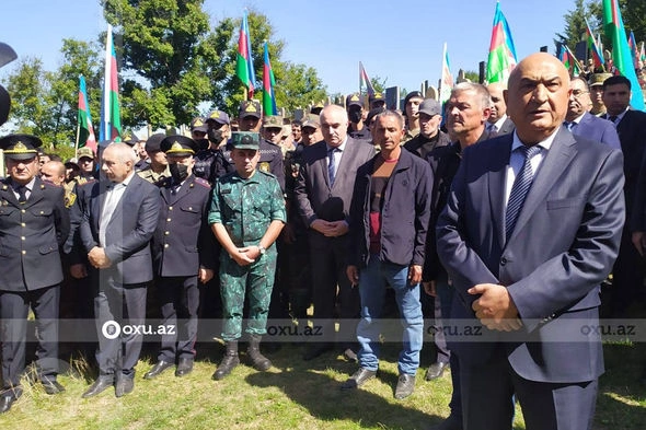 Qusarda şəhid Şair Heydərov dəfn edilib — FOTOLAR Qusarda şəhid Şair Heydərov dəfn edilib — FOTOLAR