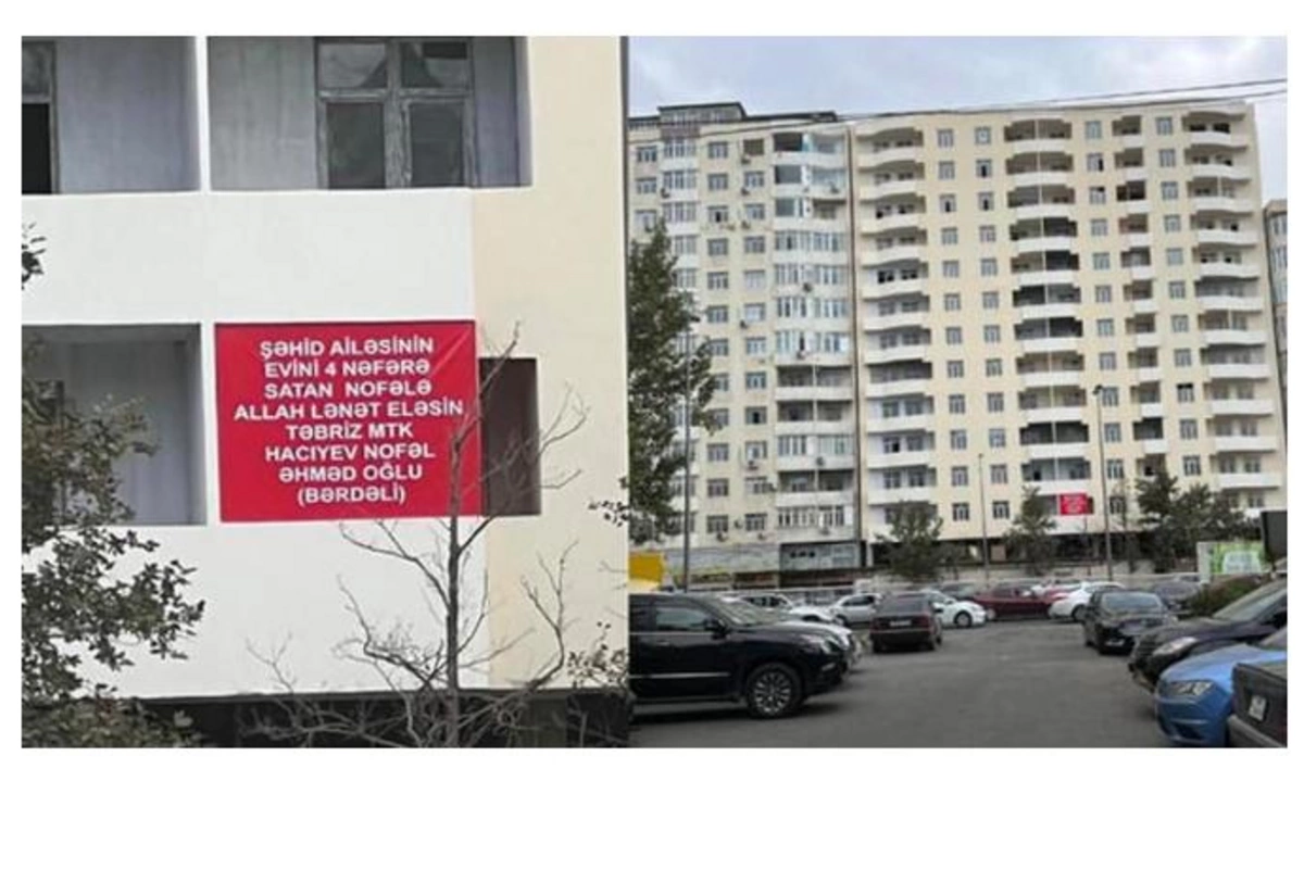 Şəhid ailəsinin evini 4 nəfərə satan şirkət rəhbəri həbs olundu