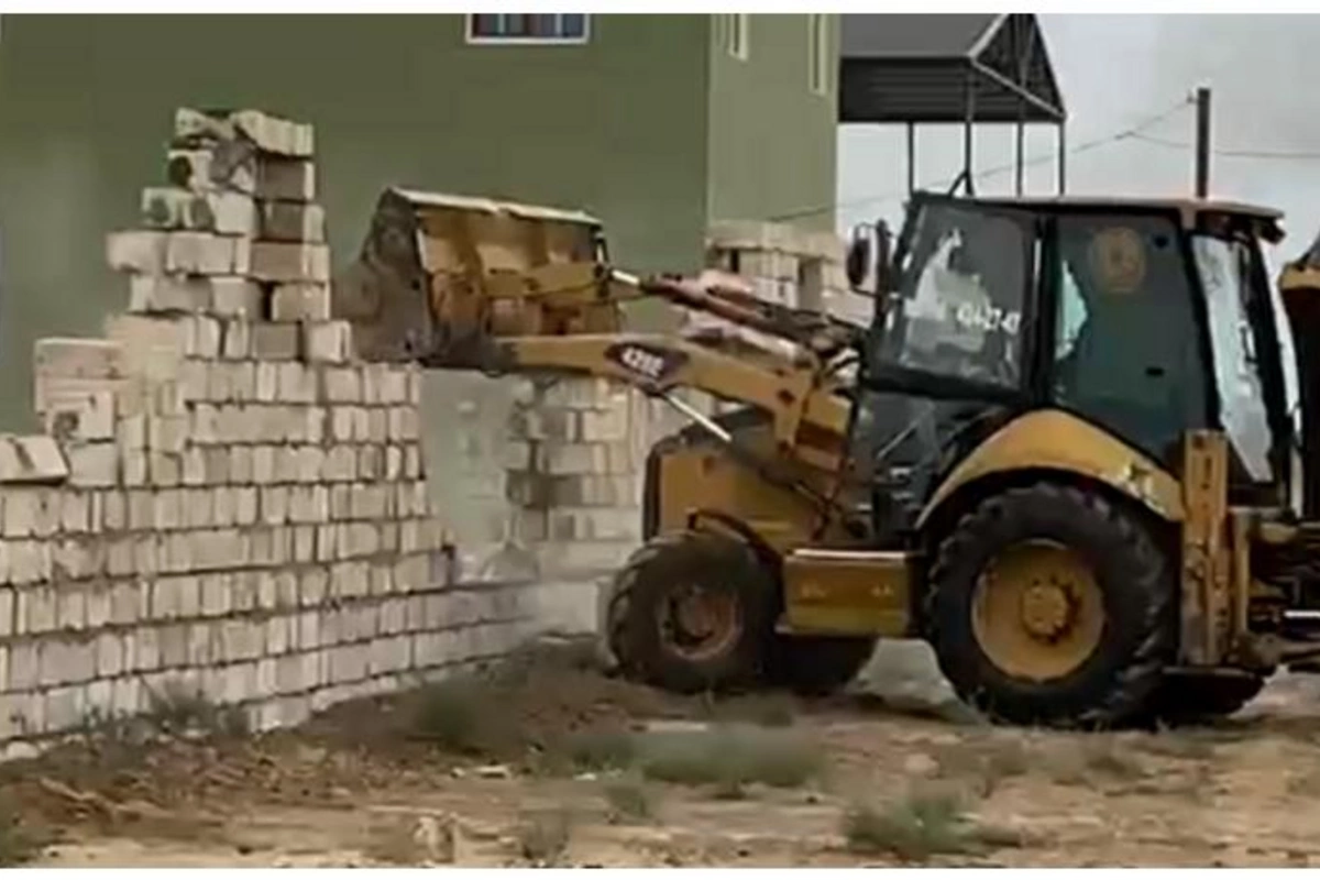 Abşeronda qanunsuz tikintinin qarşısı alınıb — VİDEO