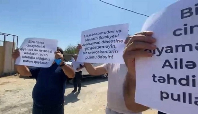 Eldar Mahmudovun Nardarandakı villasının qarşısına aksiya — Etirazçılar nə istəyir?(FOTO) Eldar Mahmudovun Nardarandakı villasının qarşısına aksiya — Etirazçılar nə istəyir?(FOTO)