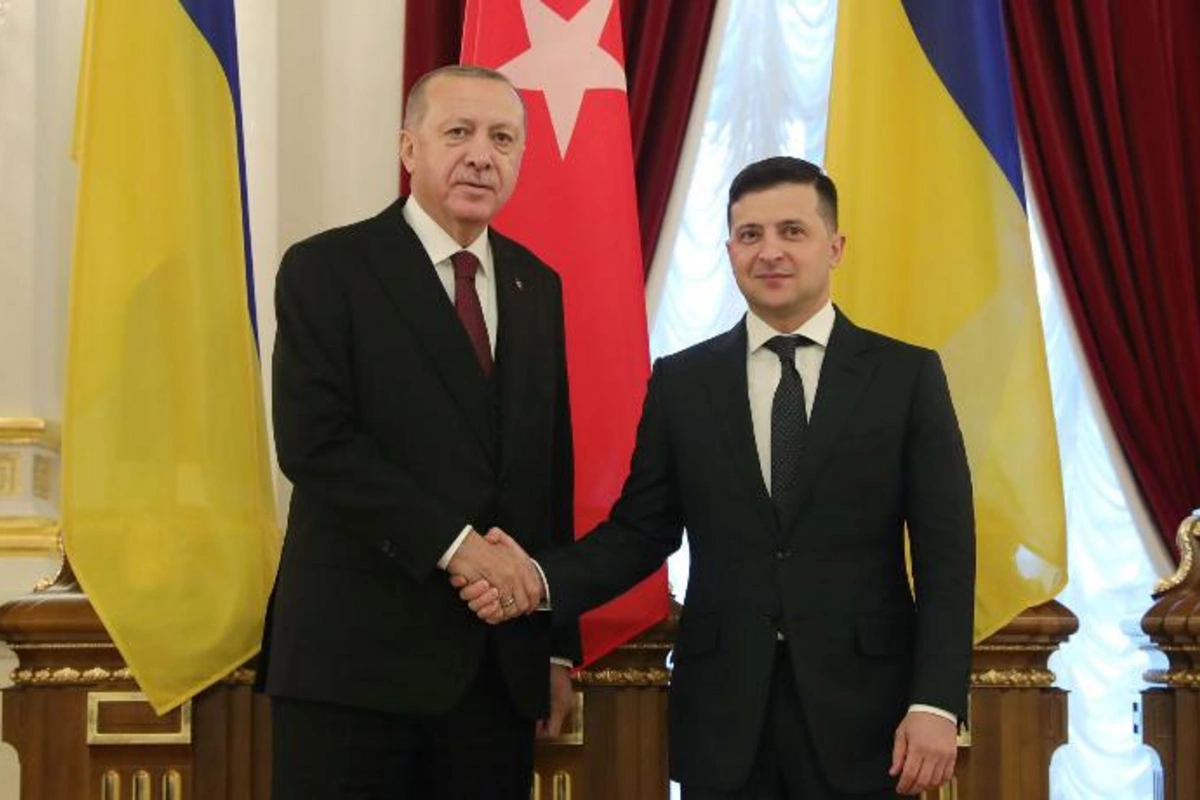Ərdoğanla Zelenskinin görüşü başladı