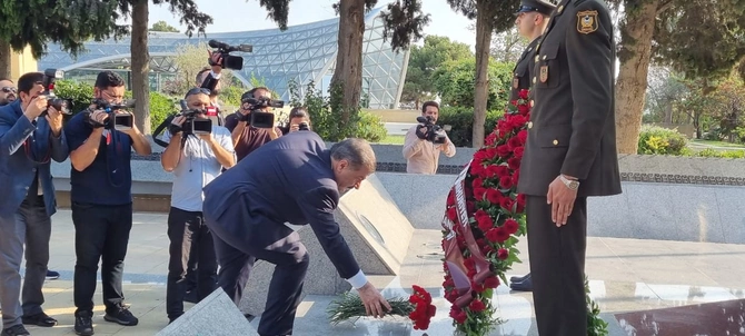 Türkiyənin səhiyyə naziri ölkəmizdə səfərdədir — FOTOLAR