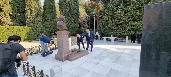 Türkiyənin səhiyyə naziri ölkəmizdə səfərdədir — FOTOLAR