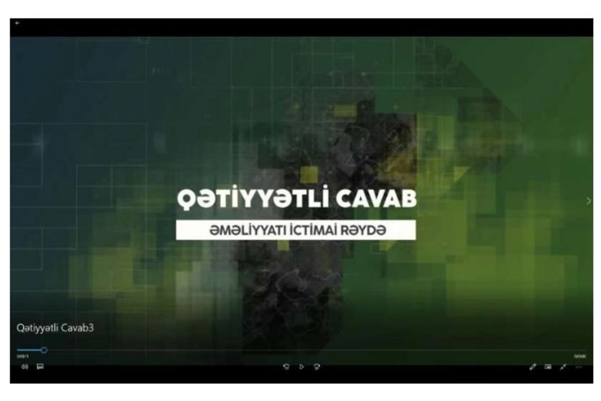 Şuşada “Qətiyyətli cavab” əməliyyatı sorğusunun nəticələri elan edildi — VİDEO