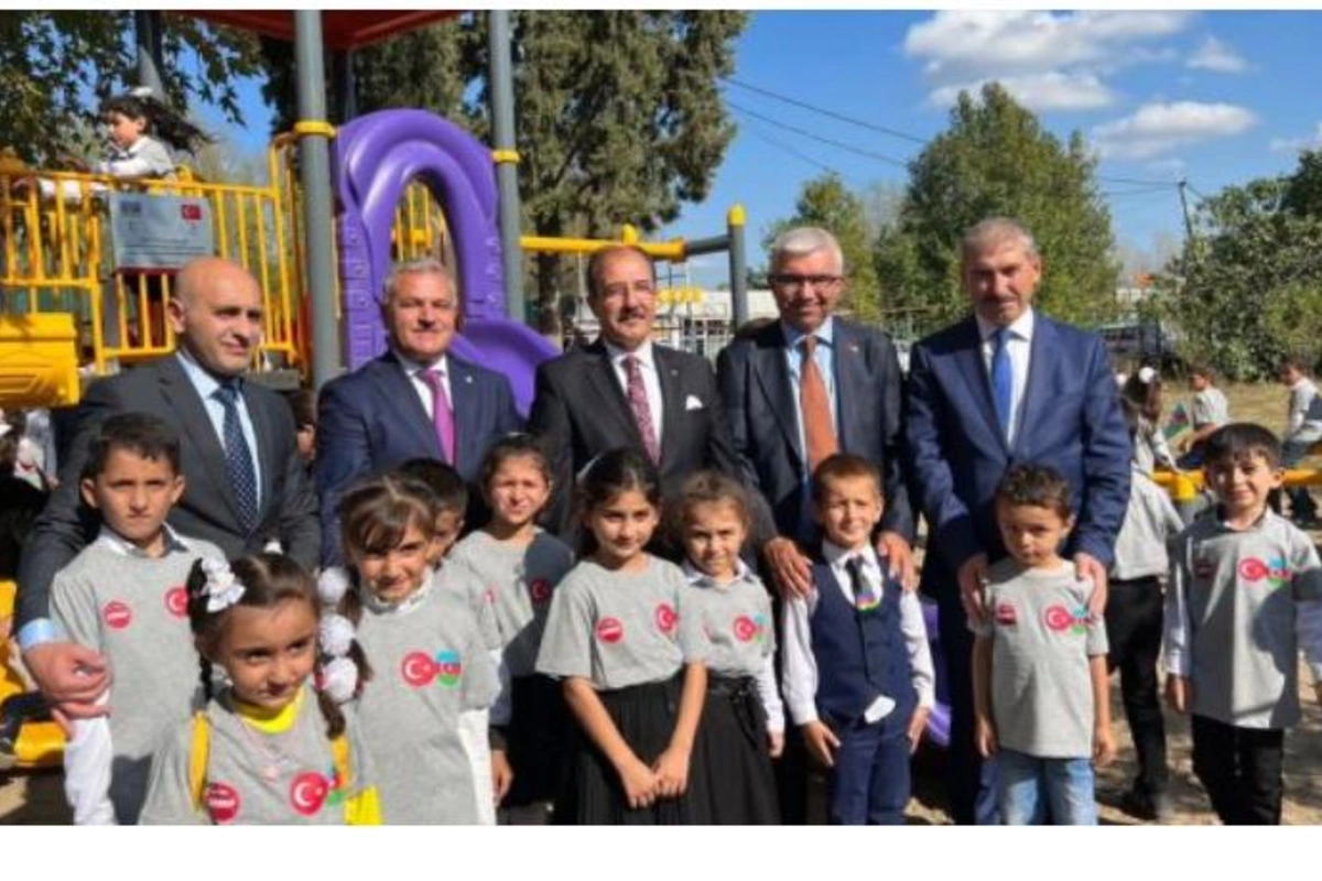 Türk Qızıl Aypara Cəmiyyəti ermənilərin hücumlarından zərər çəkmiş rayonlarda uşaq oyun meydançaları qurub — FOTO
