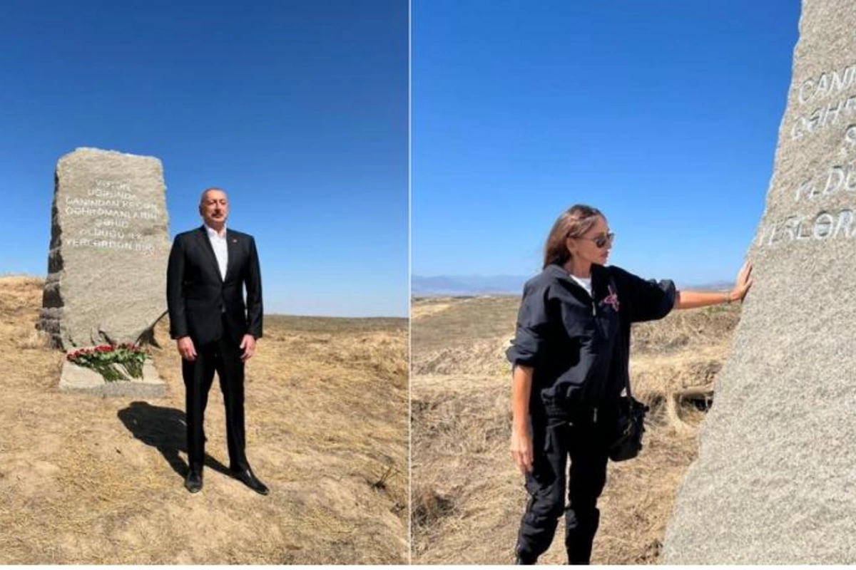 Prezident və xanımı Qaraxanbəylidə Anım Gününə həsr olunmuş xatirə lövhəsini ziyarət ediblər — YENİLƏNİB