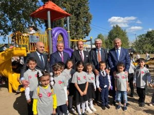 Türk Qızıl Aypara Cəmiyyəti ermənilərin hücumlarından zərər çəkmiş rayonlarda uşaq oyun meydançaları qurub — FOTO