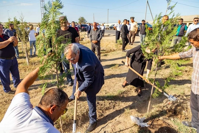 Vətən müharibəsi şəhidlərinin xatirəsi Salyanda anıldı — FOTOLAR