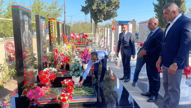 Salyanda şəhid Səyyad Mövsümov anıldı — FOTOLR