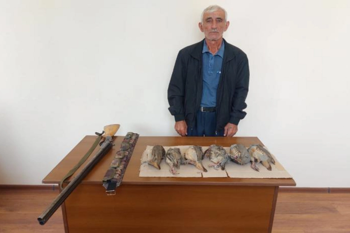 Cəbrayılda qanunsuz ov edən şəxs saxlanıldı