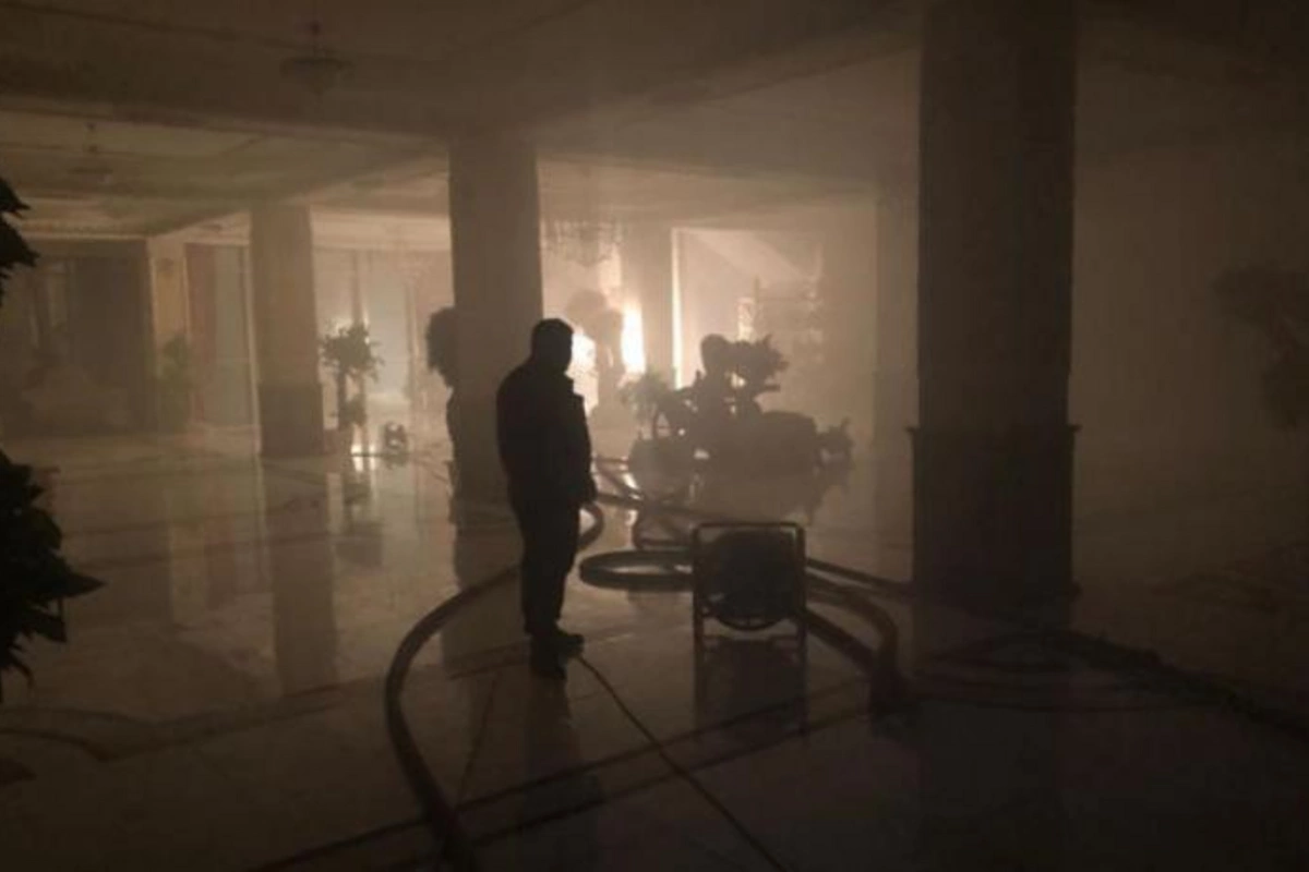 Novxanıda hoteldəki yanğın söndürüldü — FOTOLAR (YENİLƏNİB)