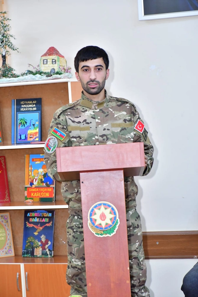 Xırdalan şəhər 10 nömrəli tam orta məktəbdə şəhid ailələri və qazilərlə görüş keçirilib — FOTOLAR