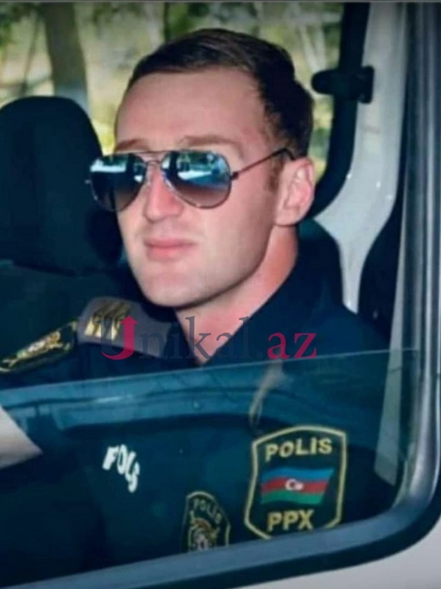 Həlak olan polisin FOTOLARI