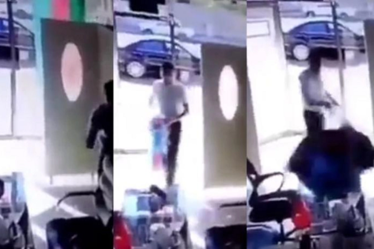 Bərdədə dövlət bayrağını yerə atan məmura cinayət işi açılıb — Baş Prokurorluq