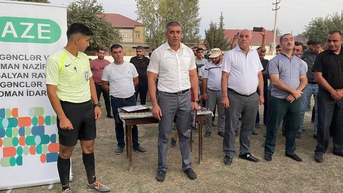 Salyanda şəhidlərin xatirəsinə həsr olunmuş futbol turniri keçirildi — FOTOLAR