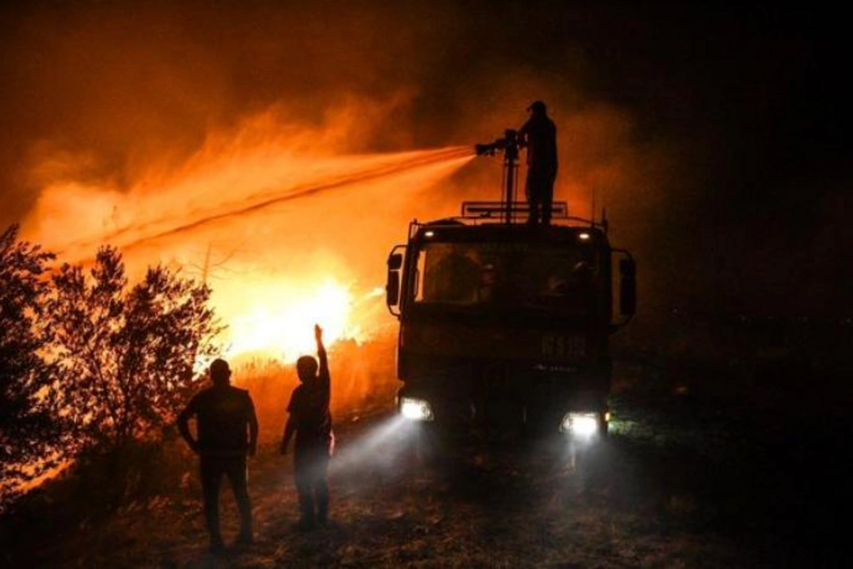 Antalyada meşə yanğını baş verdi