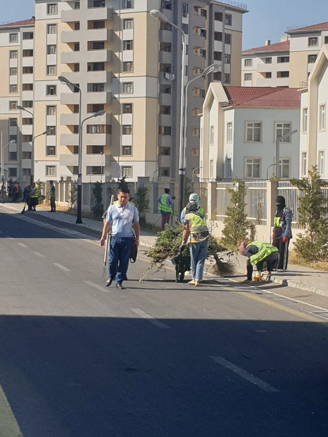 Abşeronda şəhid ailələrinin və qazilərin yaşadığı yaşayış kompleksində iməclik keçirildi — FOTOLAR