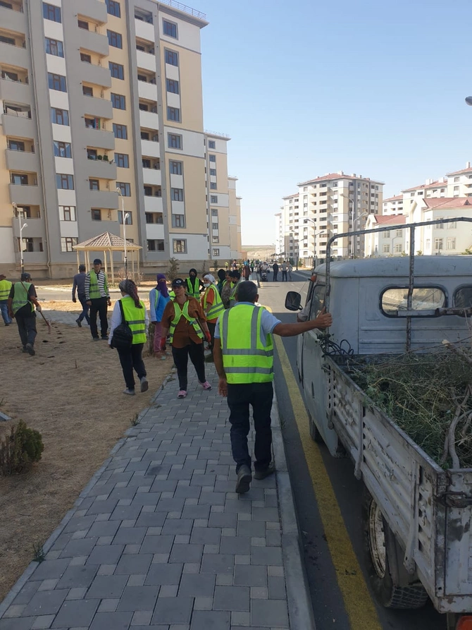 Abşeronda şəhid ailələrinin və qazilərin yaşadığı yaşayış kompleksində iməclik keçirildi — FOTOLAR