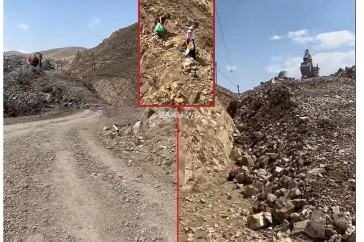 Daşkəsəndə uçqun nəticəsində bağlanan yolda son vəziyyət — YENİLƏNİB + VİDEO